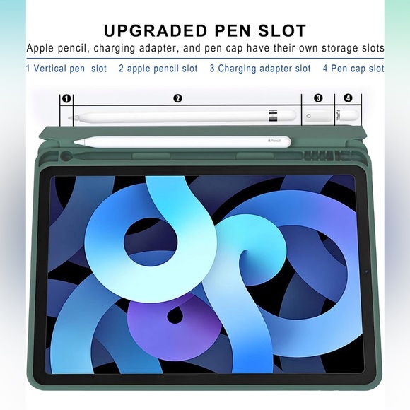 iPad Air 4/5 Generation 10.9 Forest Green Case - Picture 3 of 4